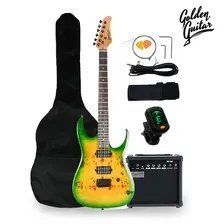 Електрогітара Golden Guitar superstrat - повний набір -Golden Guitar PSG-3 зелений 27177 фото