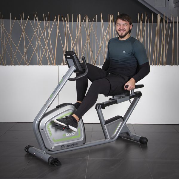 Велотренажер горизонтальний магнітний inSPORTline inCondi R60i сірий 3010 фото