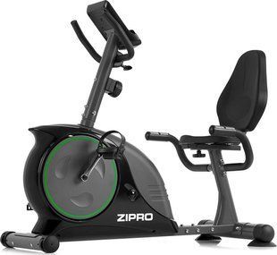Велотренажер горизонтальний магнітний Zipro Easy чорно-сірий 3013 фото